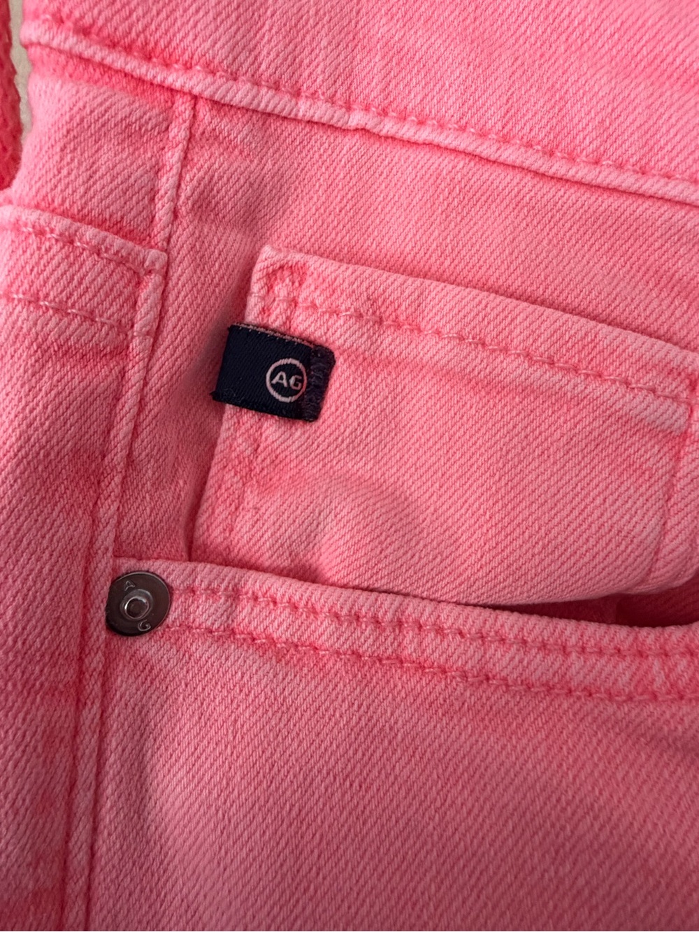 Women's AG Neon Pink Skinny Jeans - Picture 4 of 6